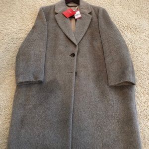 Pure Collection Luxury Alpaca Blend Coat